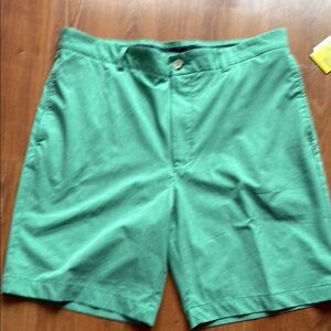 Tailorbyrd Mint Green Men's Flat Front Shorts
